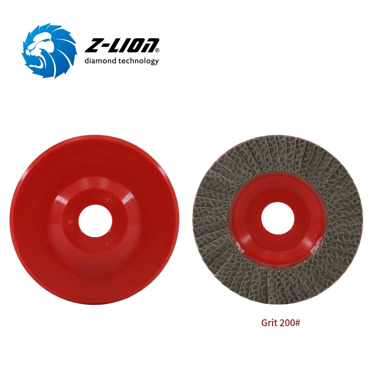 Z LION 115mm electro plated diamond  flap disc for aluminum metal ceramic