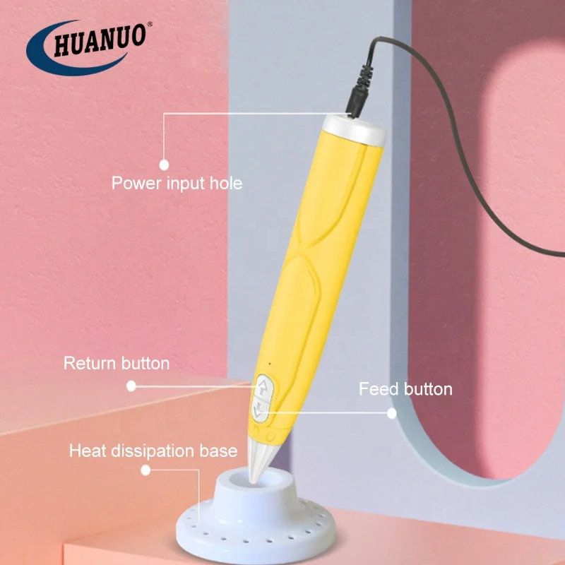 DIY Creative Educational Low Temperature 3d Drawing Toys Kids 3D Printing Pen For 6+ Ages