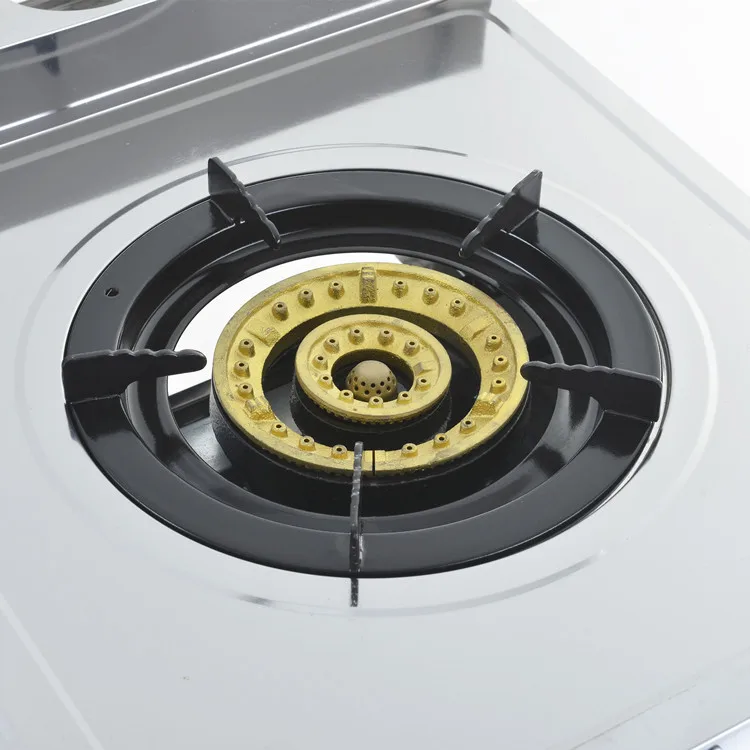 Portable Wok Cooker LPG Catering Burner Vertical Double Stove With Shelf Gas Stove Super Large Firepower Commercial