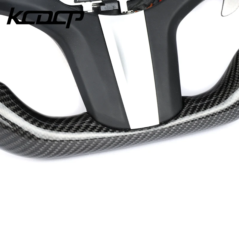 Fit For BMW G80 G81 G82 G83 G84 F90 X7 M3 M4 M5 M8 Car Carbon Fiber LED Steering Wheel