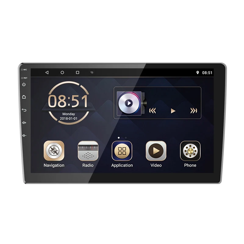 10.1 Inch GPS Navigation Car Stereo 2.5D Android 9 Universal WIFI Autoradio HD Car Video DVD Player reproductor de dvd de coche
