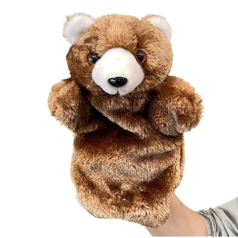hot selling plush animal hand puppets role play game early educational stuffed animal plush hand puppet kids toy
