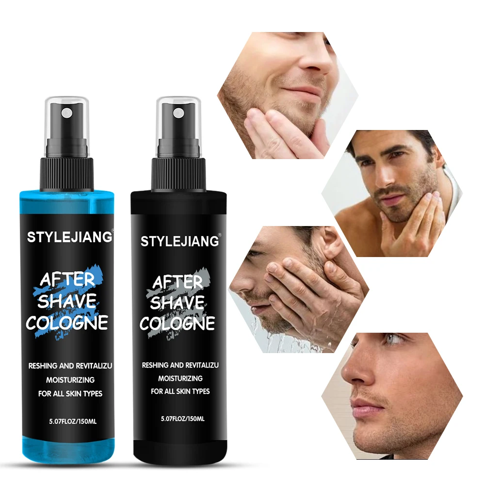 Private Label Organic Natural Vegan Barber After Shave Spray Smoothing Moisturizing Aftershave Cologne for Men Beard Care