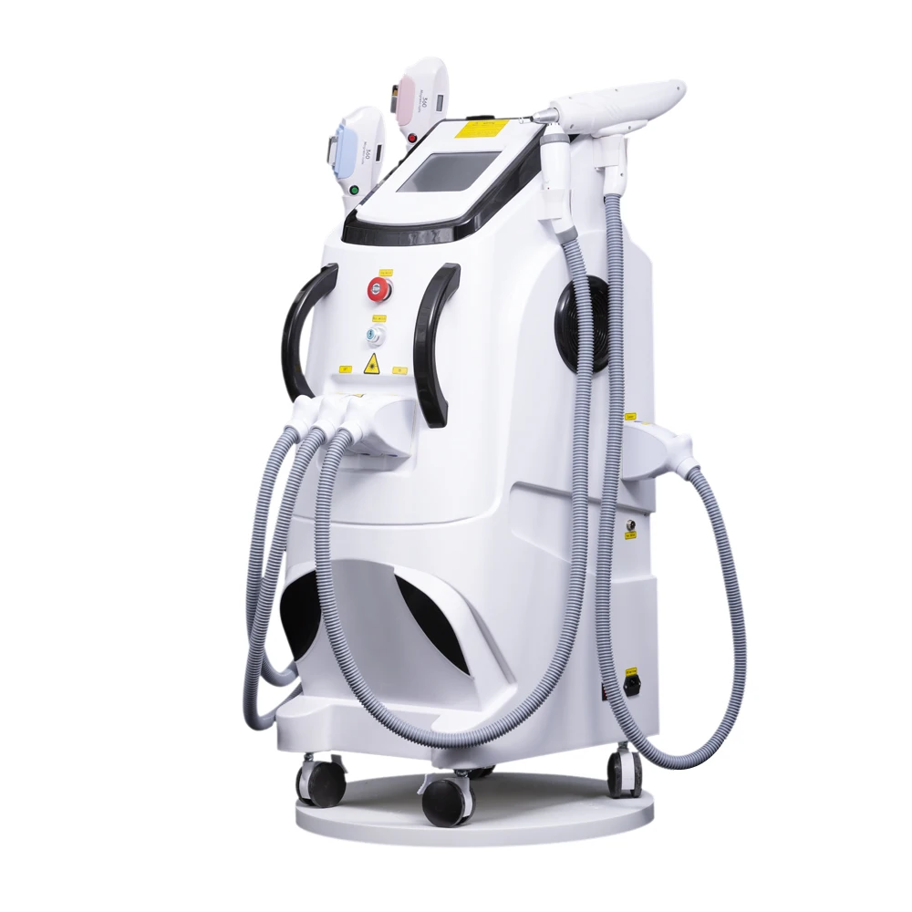 Multifunctional 4 in 1 OPT IPL Magneto optical 360 Laser Hair Removal Face Lifting Nd Yag Laser Tattoo Removal Machine