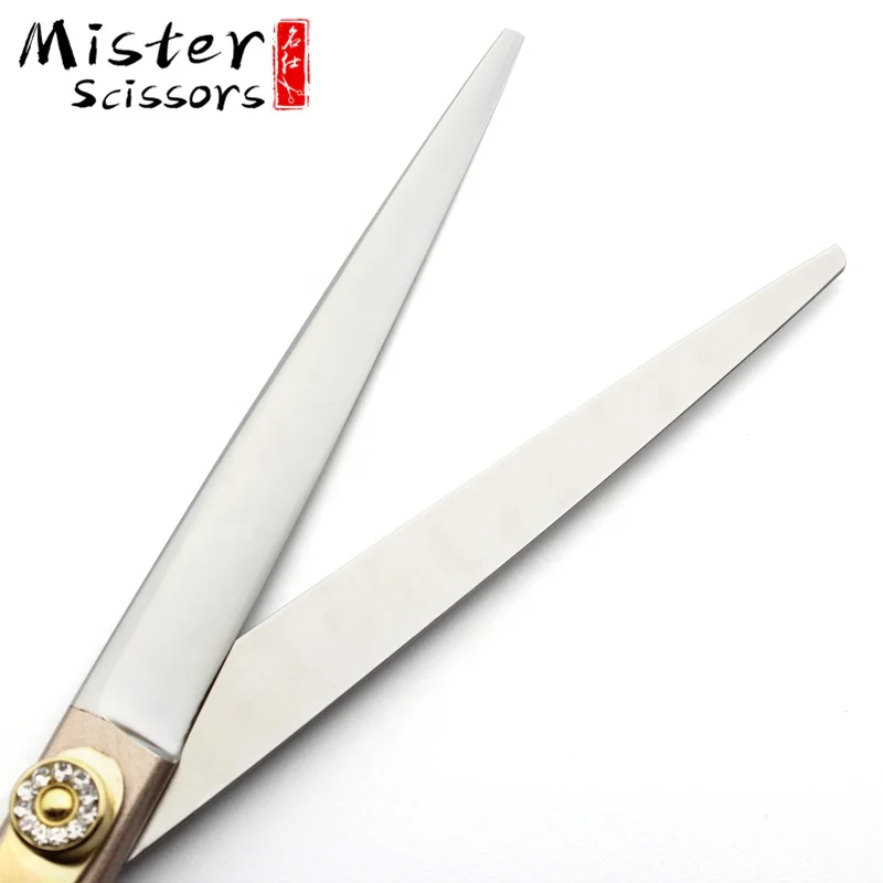 Rose Gold Baking Paint Professional Pet Grooming Scissors Kit 7.0 inch Cutting Scissors 440C Stainless Steel