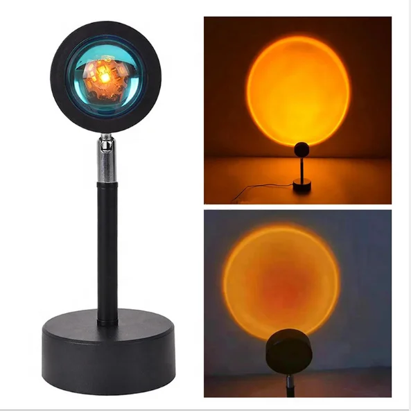 Background light Modern LED Floor Lamp Rainbow Sunset led Light