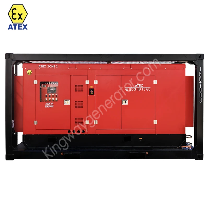 Зона 1 Atex зоны 2 взрывозащищенный 1250KVA Rig безопасный дизель-генератор с DNV2.7-1 подъемная рама для нефтяных и газовых