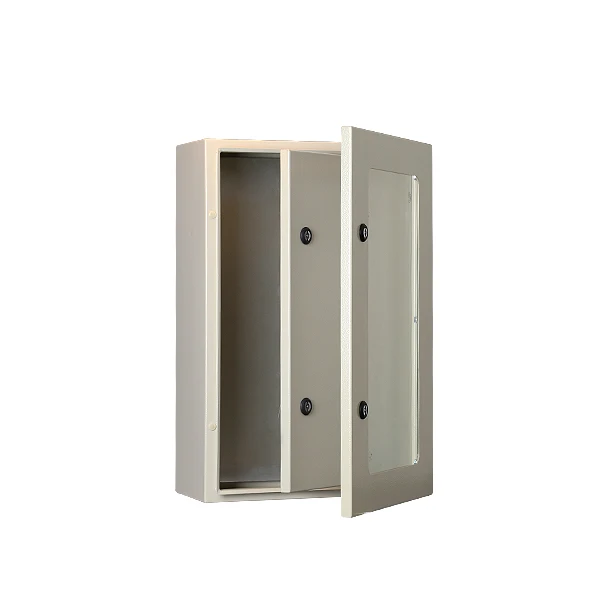 IP67 plexiglass door metal enclosure with innder door Electrical enclosure