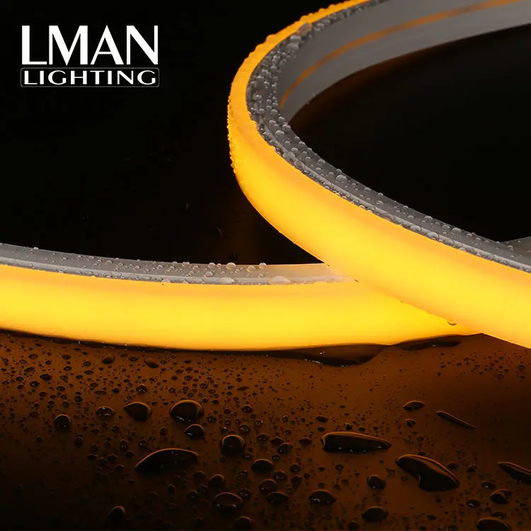 Теплый белый свет IP65 Водонепроницаемый 20*14 мм 120led/m SMD 2835 DC12V 24V 8W светодиодный неоновый светильник