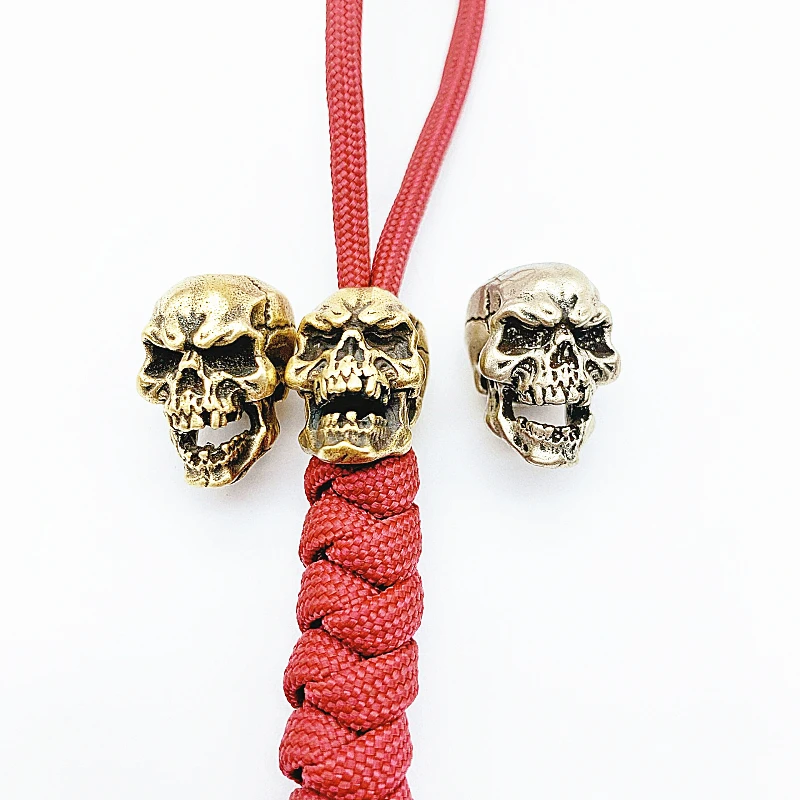 Metal charms for paracord bracelet metal paracord beads skull beads