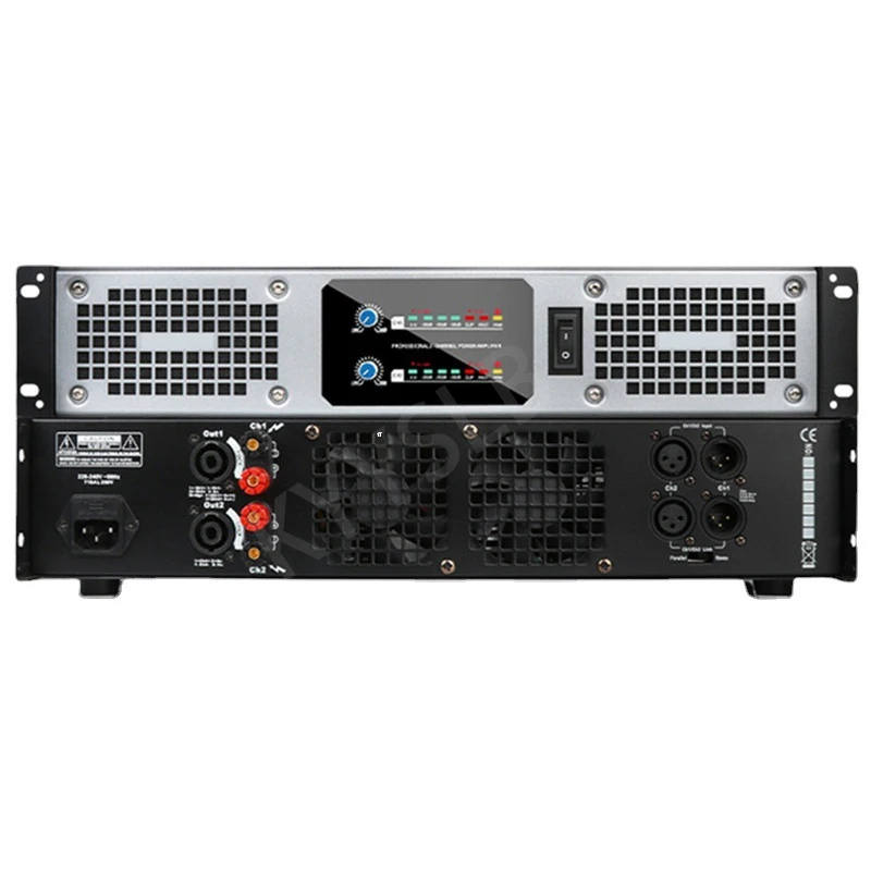 2*1200W Professional Digital Amplifier High-power Pure Rear Stage KTV Stage D-Class Sound Equipment/Amplifiers/Speakers