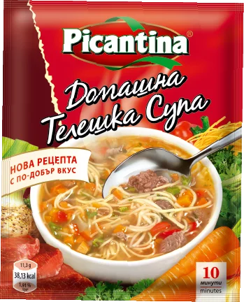 Premium Flavored Picantina Instant Beef Chicken Soup with Vermicelli Chicken Cream Soup