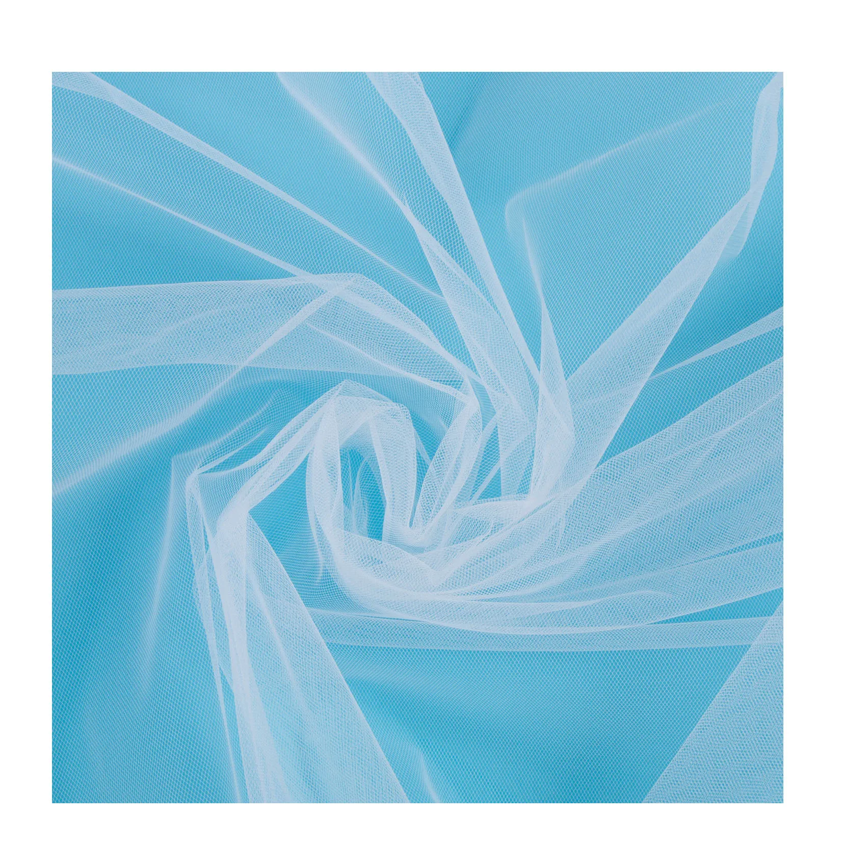 Белая Полиэфирная жесткая сетчатая ткань для домашнего текстиля, ткань для изготовления свадебного платья, тюль, 100% полиэстер на заказ