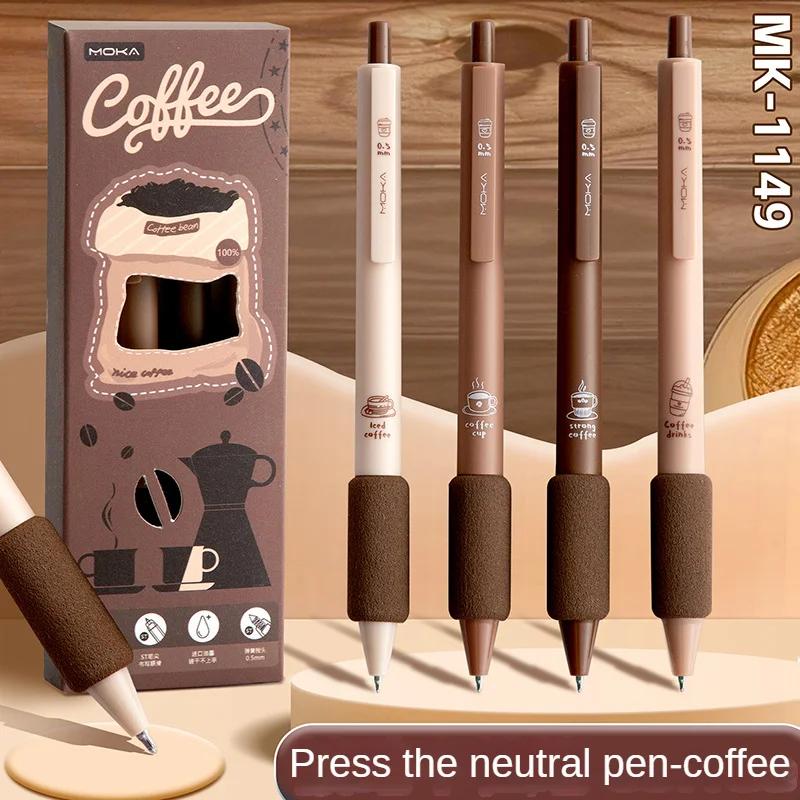 plastic set personality ink promotional cute custom ballpoint wholesale sign st gel quick 0.5mm press Quick drying pen with case