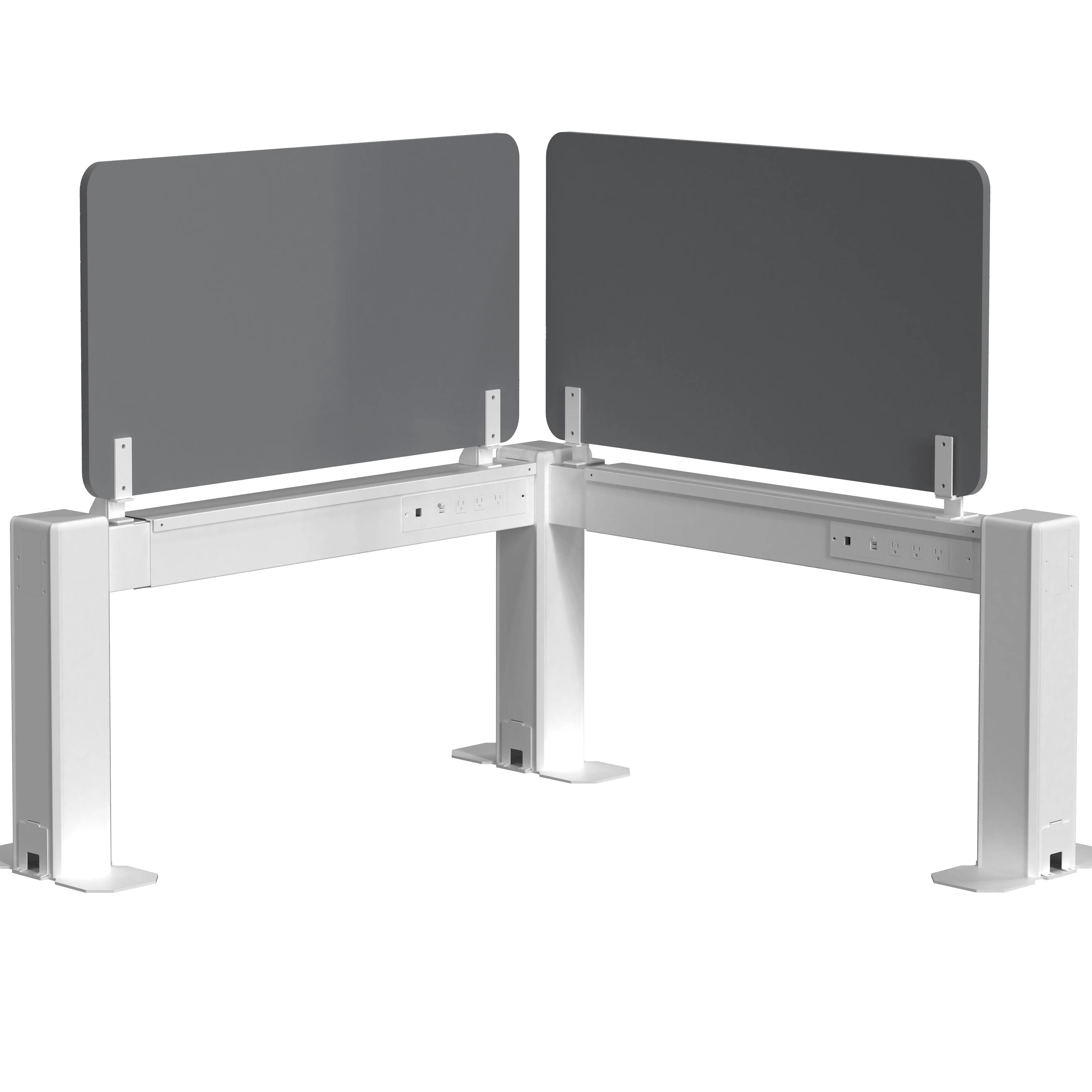 Office furniture Desk Partition Acoustic Desk Divider Screen with Power Sockets Solution