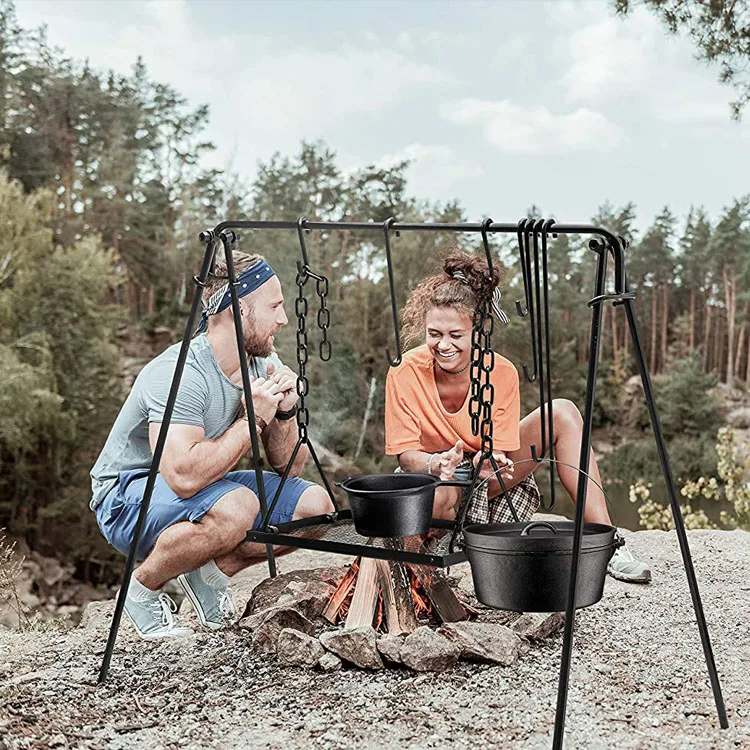 Heavy Duty Outdoor Large Portable Trolley Barrel Smoker Charcoal BBQ Grill with Offset Smoker