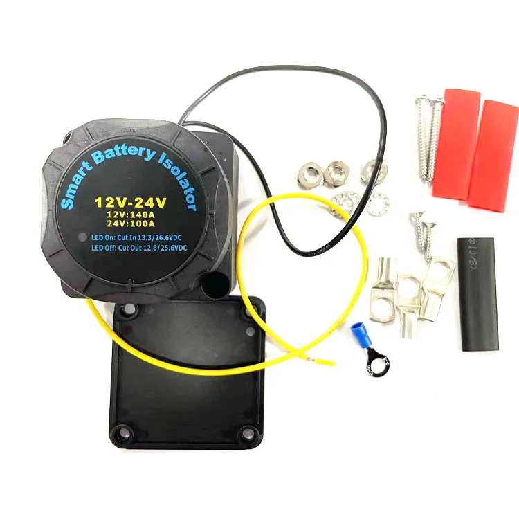 Умный двойной изолятор аккумулятора 140A 12 В чувствительное реле напряжения для морского автомобиля квадроцикла UTV RV лодки VSR