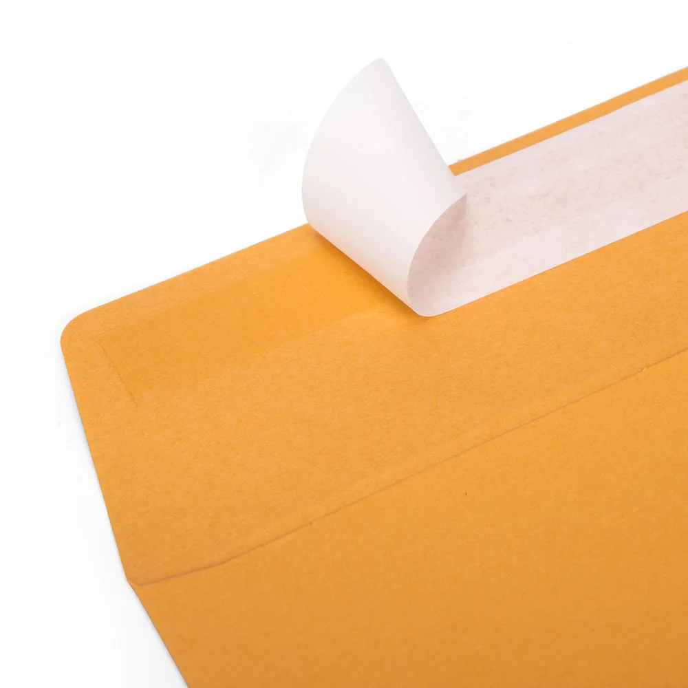 
Peel & seal self-adhesive Hign Quality Golden Kraft 100gsm paper Envelope 
