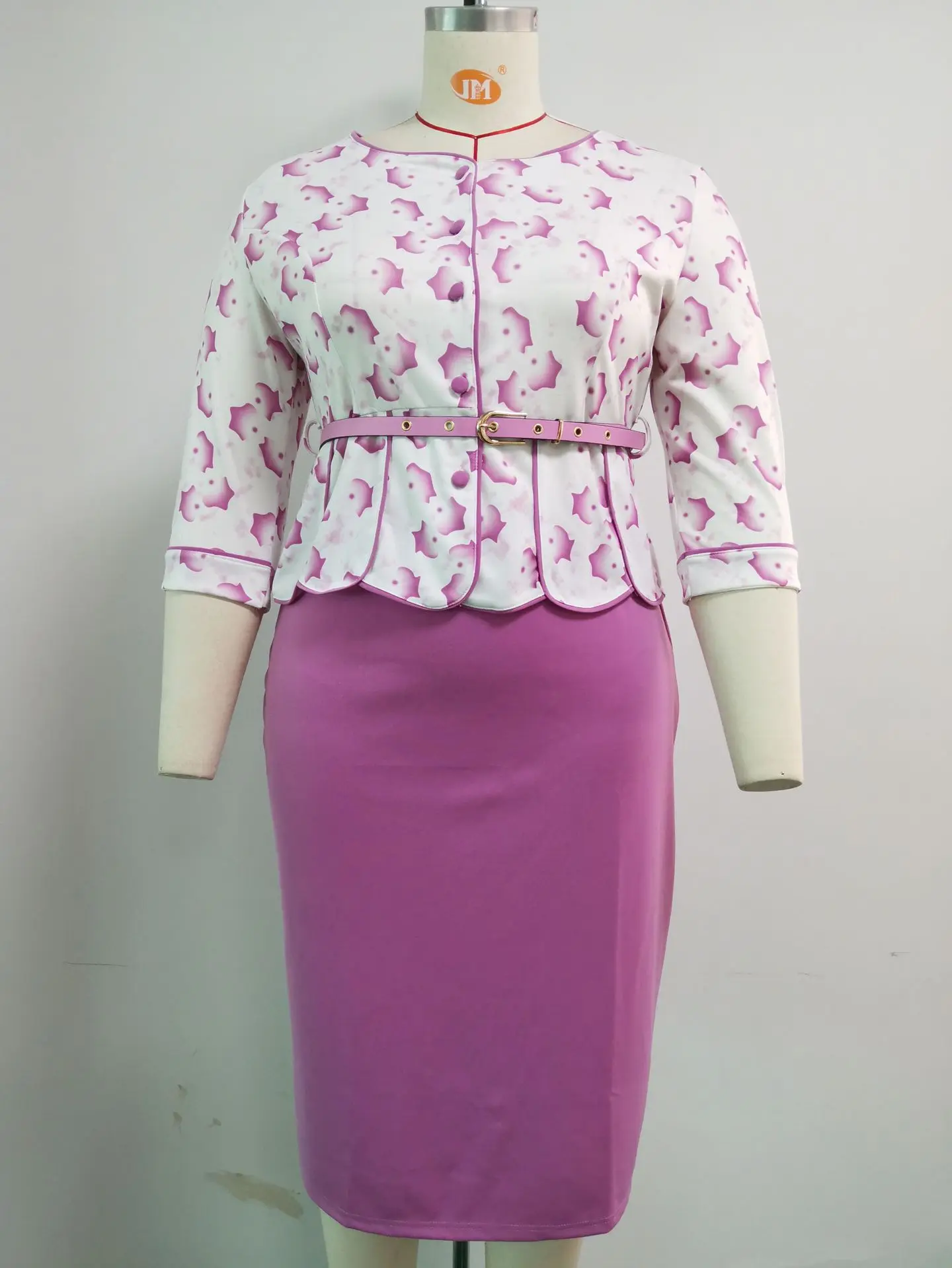 Turkey Women Office Dress Plus Size African Women Elegant Dress Short Sleeve Casual Dresses Turkey style office skirt