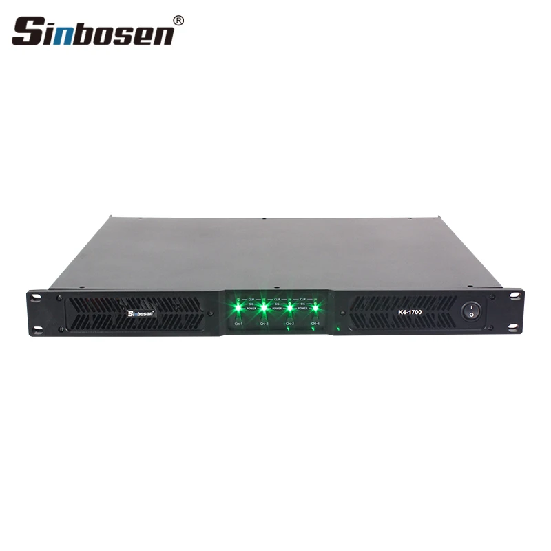 1700 power amplifier 4 channel 1u 2000 watts audio amplifier price