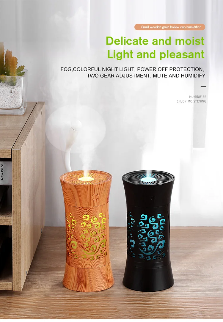Wholesale Factory Price Humidifier Aroma Diffuser Usb 260ml Humidifier Car Humidifier Diffuser