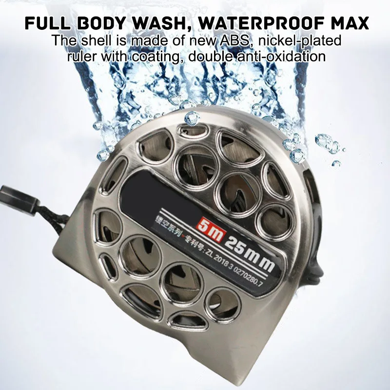 Heavy duty metal Anti-corrosion Woodworking Custom logo metric retract stainless steel waterproof measuring tape