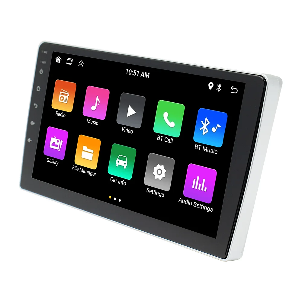 BQCC 2Din 9 inch quad/Octa core Android 13 car radio with wireless carplay WIFI GPS mirrorlink car stereo for Peugeot 307 01-08