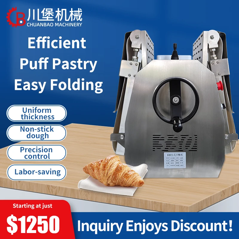 Compact Foldable Pastry Press Machine Model 330
