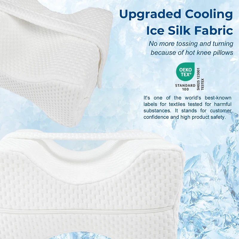 Wholesale adjustable memory foam orthopedic knee rest pillow between the legs with strap