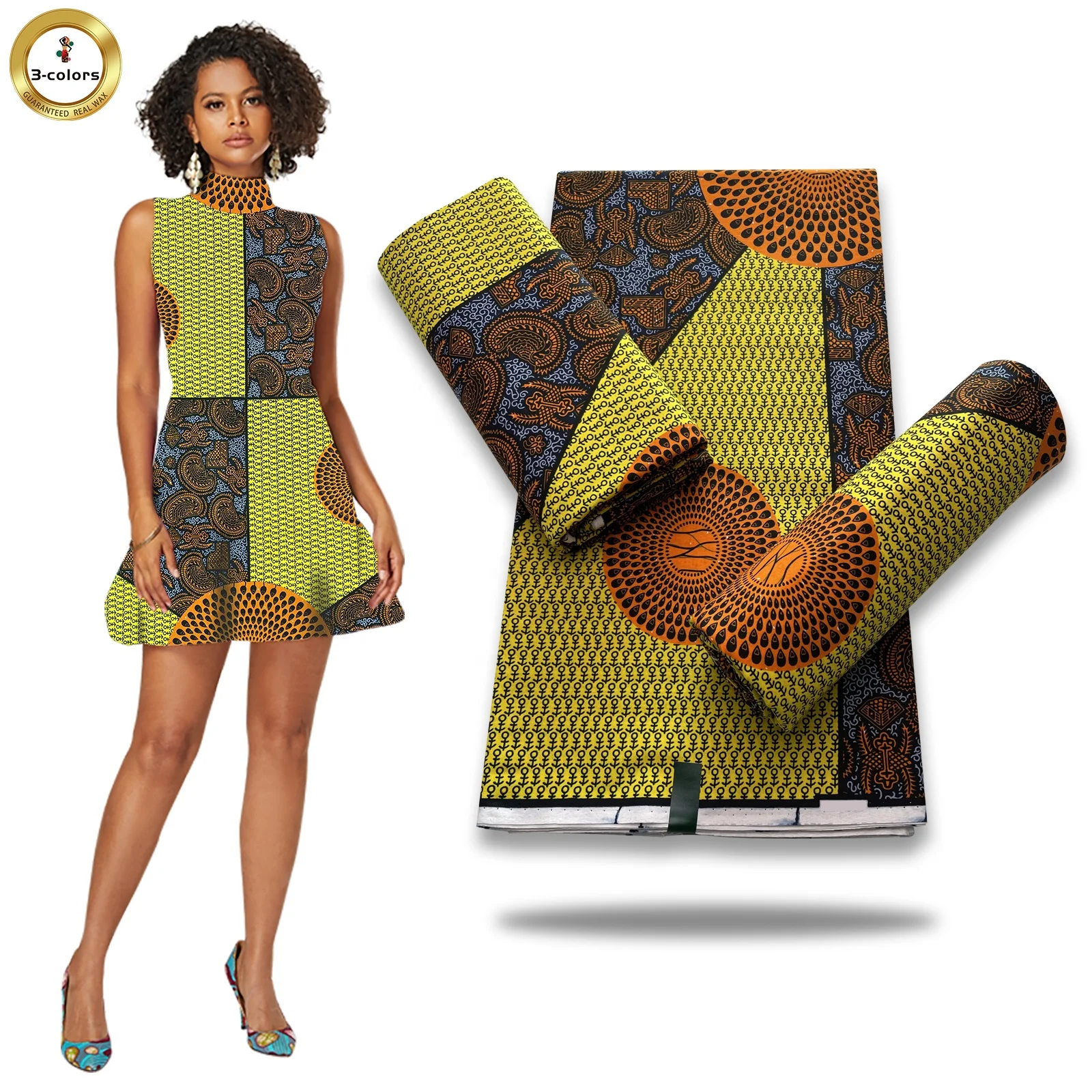 factory many pattern designs Hot sale african wax prints fabric for costumes