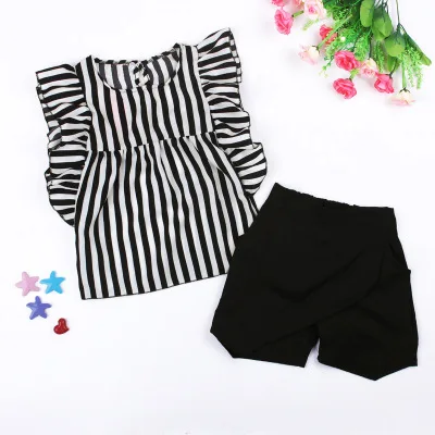 Children clothing fashion korean sweet plaid baby girl clothes summer teen girl clothes for kids