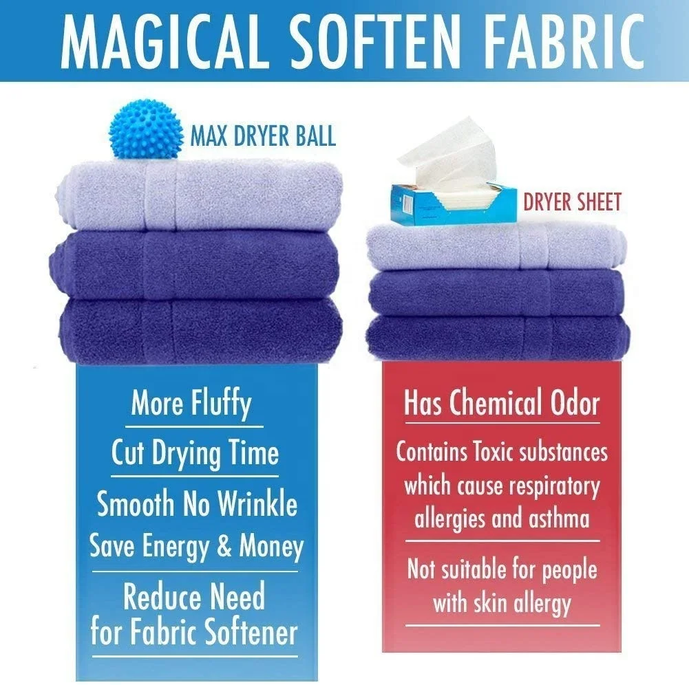 reusable plastic pvc soften fabric laundry clean ball