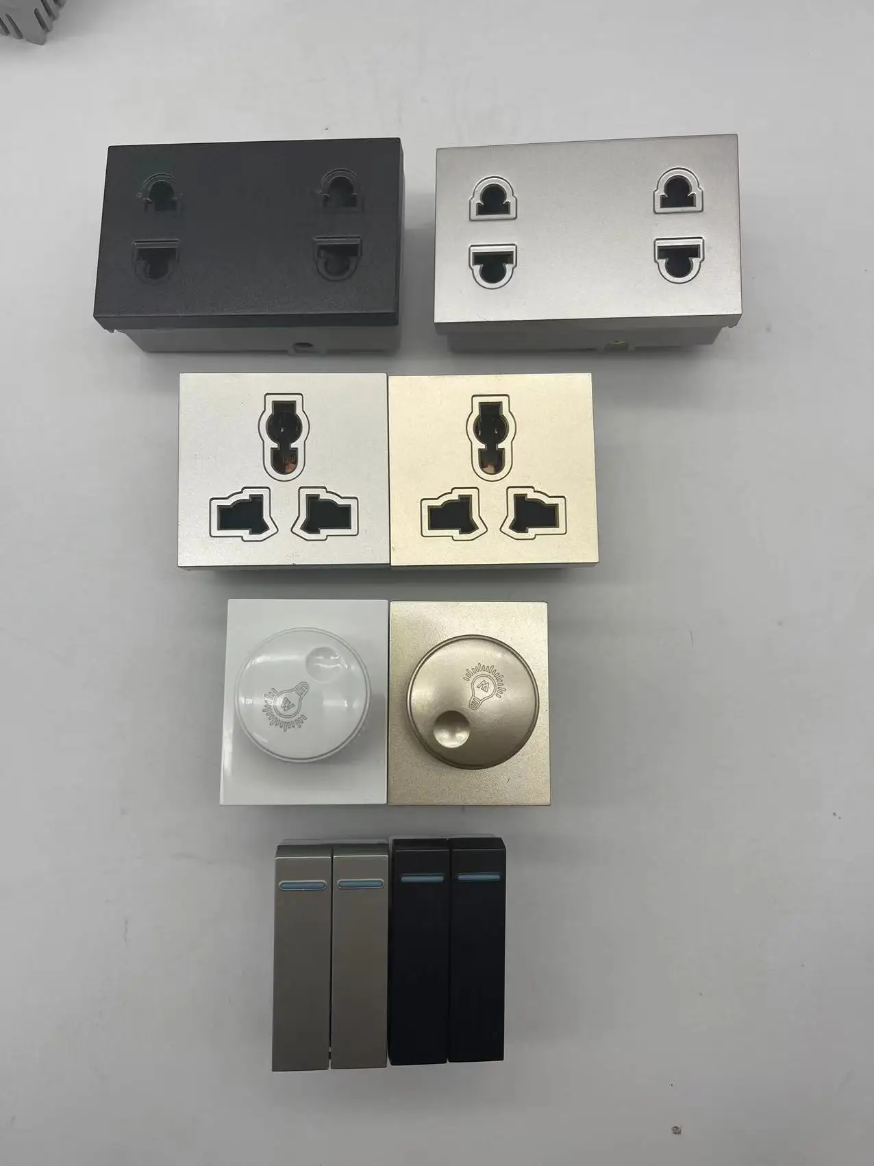 American design light  modular  switch and socket with different plate