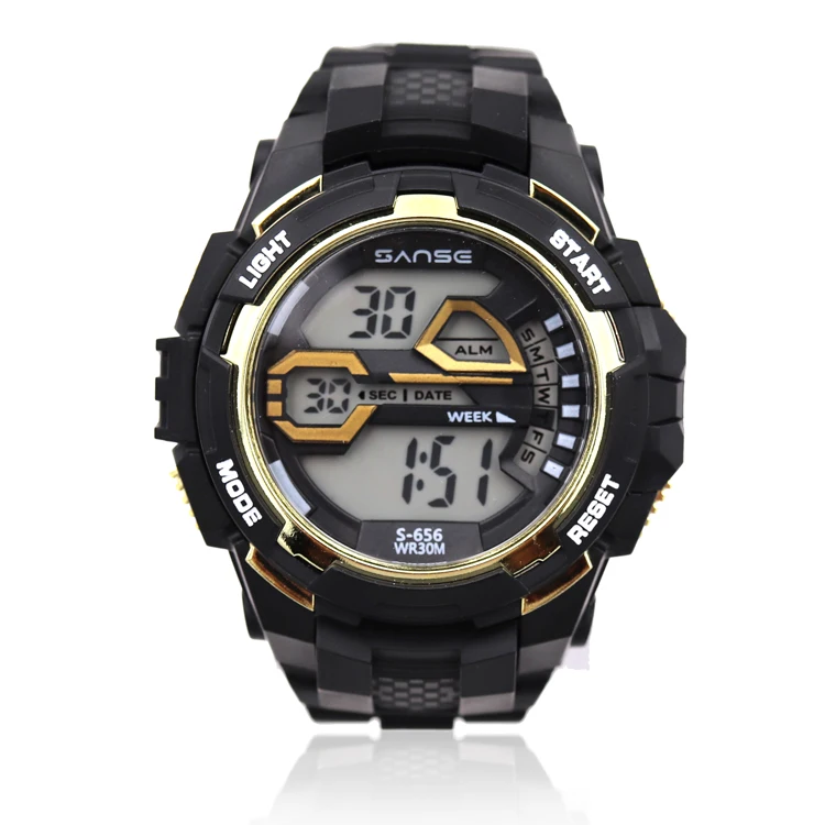 Sanse S-656 Джем Tangan цифровые спортивные часы нового стиля, часы мужские водонепроницаемые часы