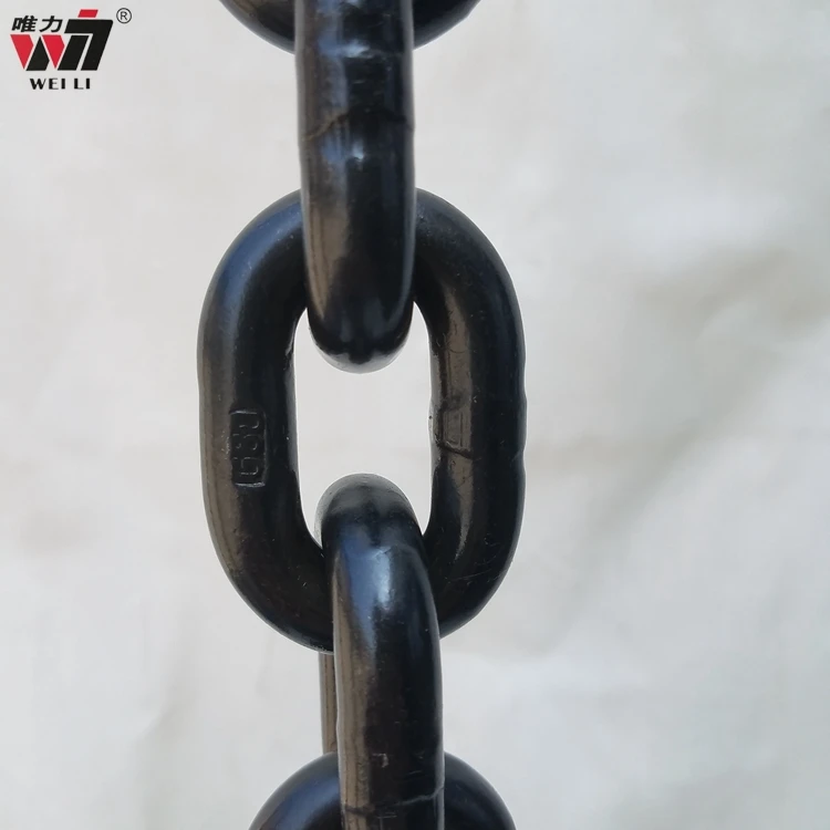 Lifting Chain High Test Polished G80 Steel Marine Studless Link Anchor Chain For Loading Lifting Chain