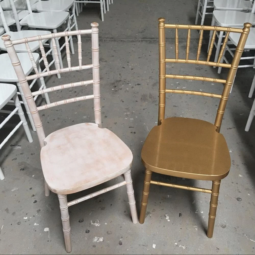 Cheap Hospitality Festival Used Wooden Gold/limewash/white Camelot Chiavari Chairs for Catering Events
