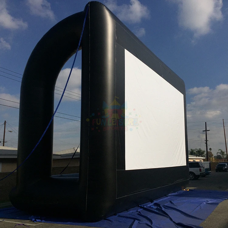 Big giant inflatables screen large outdoor inflatable movie screen outdoor cinema 16:9