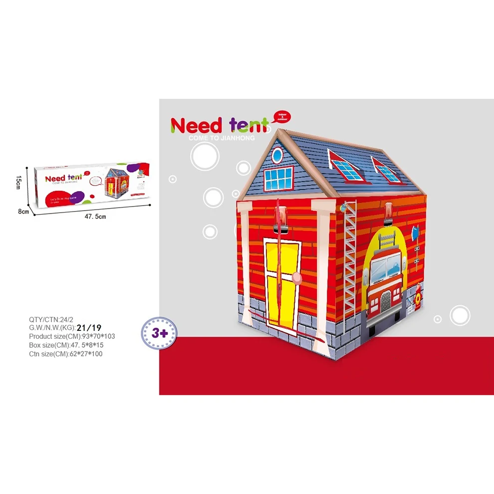 Fire Station Toy House For Kids City Fire Station Toys With Tent House