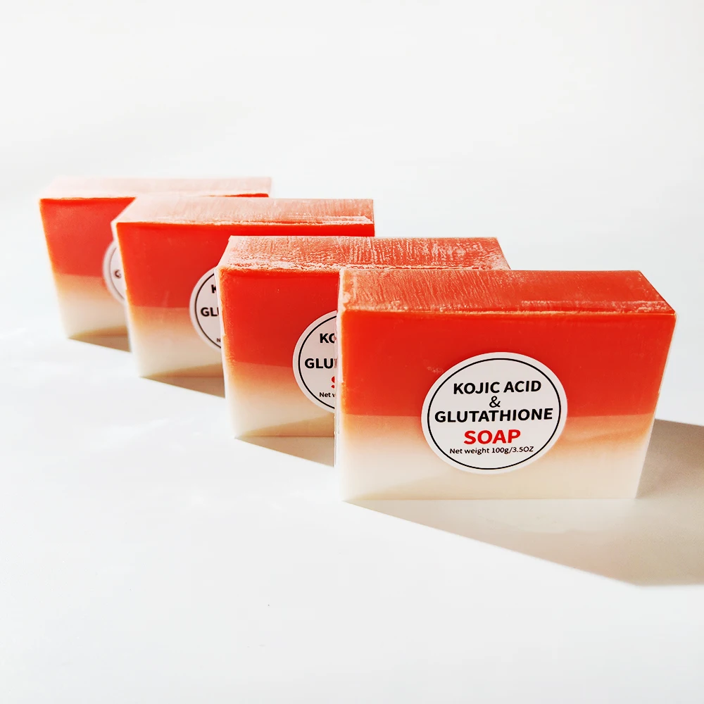 Organic Skin Whitening Soap Kojic Acid and Glutathione Brightening Moisturizing Soap