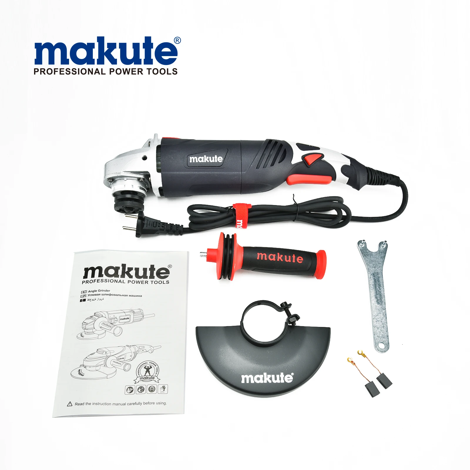 makute AG007 wholesale portable professional  rechargeable stone 4inch 115mm 125mm electric angle grinder with variable speed