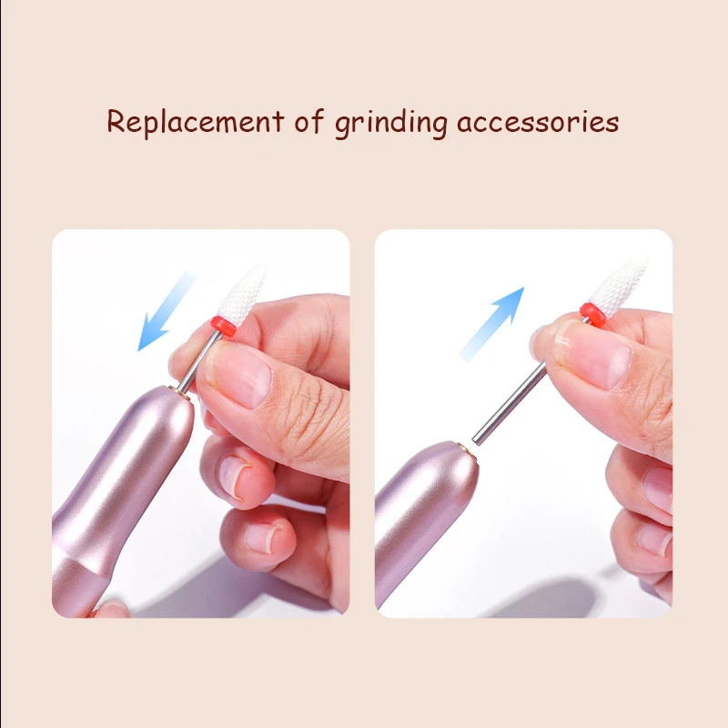 USB portable Electric Manicure Removal dead skin Polishing Electric Nail Drill suitable for nail salons and Home