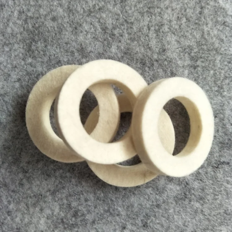 colorful and customized dustproof sealing washer oil wool seal gasket felt ring parts