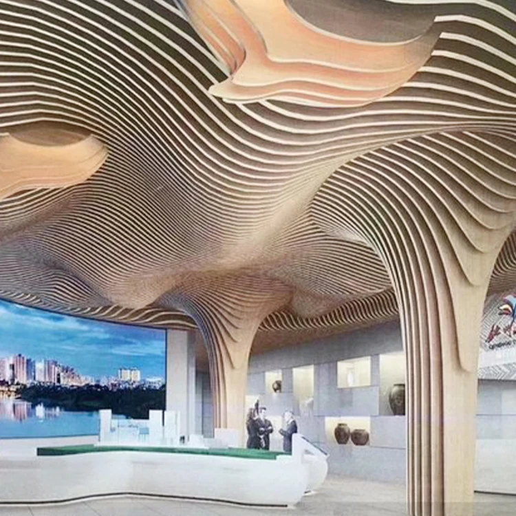 Mall Hotel Most Popular Indoors Decorative Aluminum Metal Baffle Ceiling Board Installation