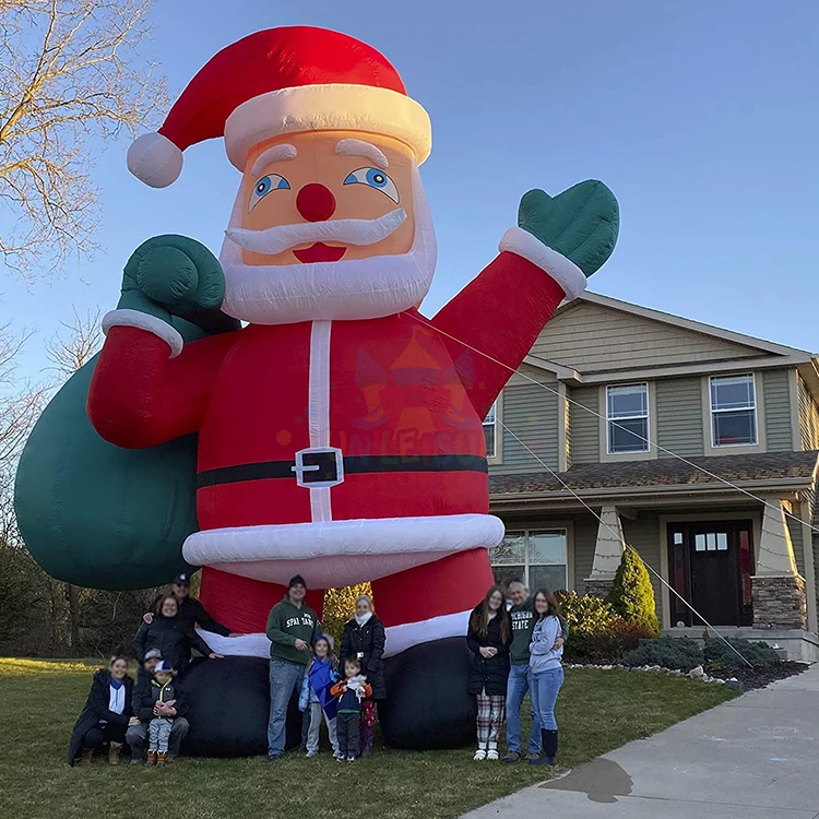 40 foot inflatable santa claus huge blow up giant outdoor yard christmas home decoration merry xmas inflatables