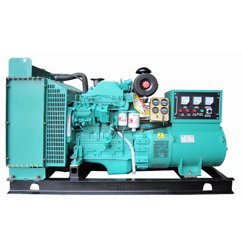 Natural gas generator LPG water cooled ISO CE 3phase 60hz 1800rpm 50hz 1500rpm 40kw 50kva Open style industry