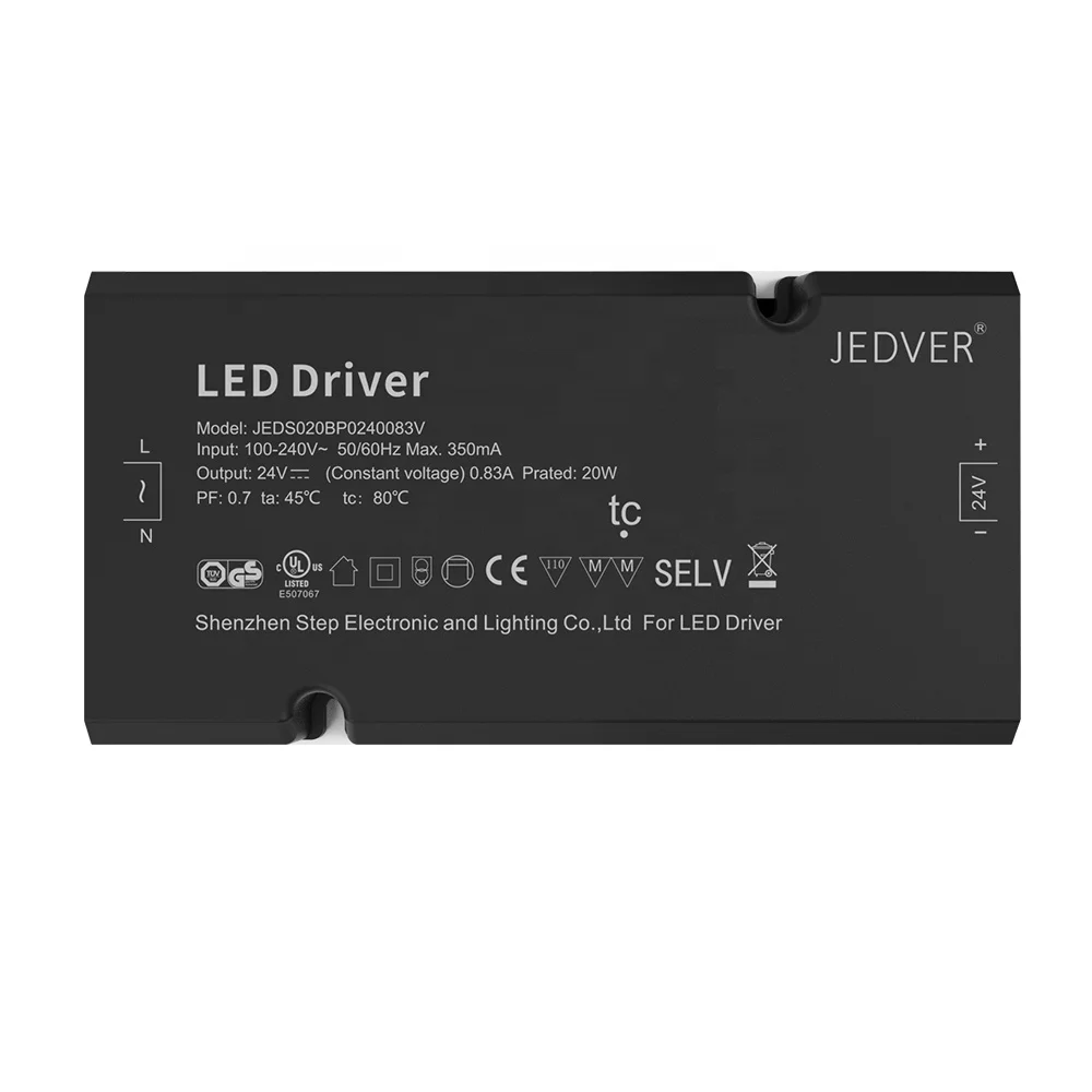 12v/24v 20w 40w 60w 90w Led Driver Dimmable Home Lighting Continuous Smooth Led Power Driver