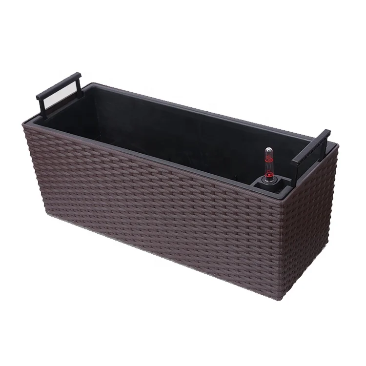 China Factory Custom Durable Plastic Window Balcony Railing Planters Box