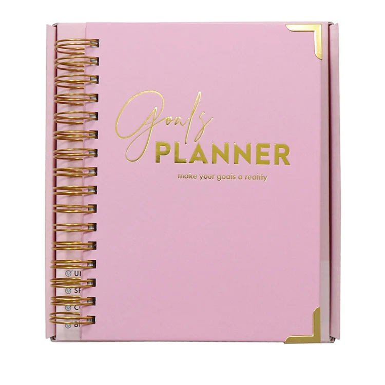 Wholesale 3-Color A5 Size Power Planner 272 Pages Spiral Printed Office Organizer for Personal and Business Gift Ready to Ship
