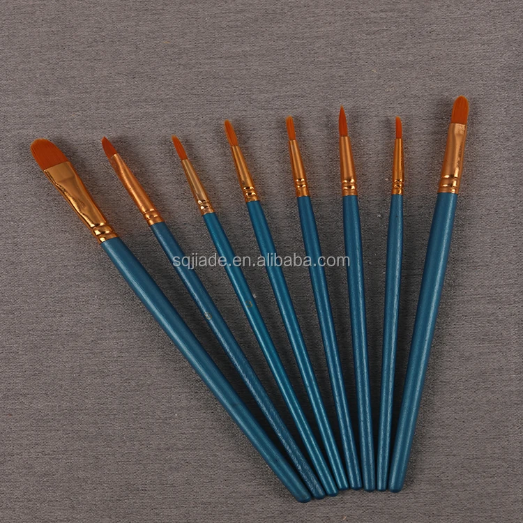 Painting Brush Set  Brush Pen Wood Handle and Badger Hair  for Oil Painting