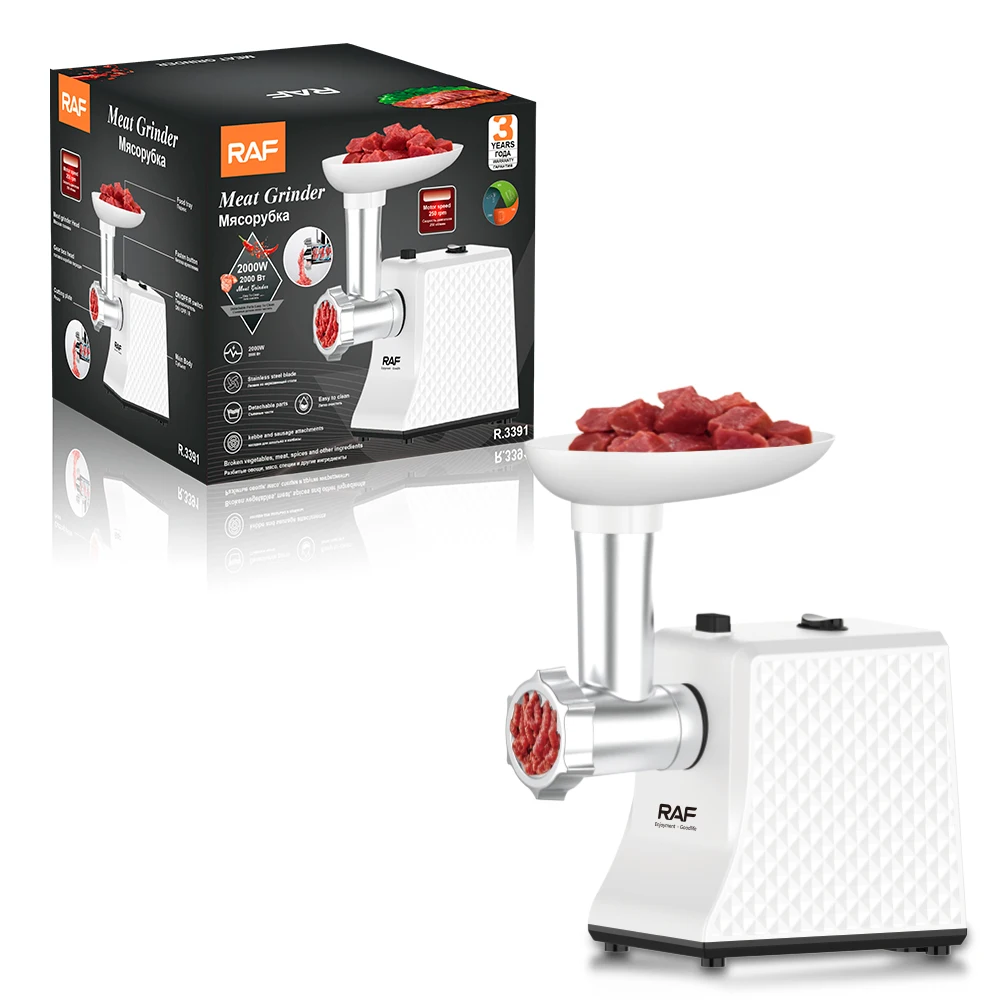 Raf Brand ABS Plastic Housing Stainless Steel Electric Meat Grinders Slicers Machine Meat Grinders